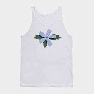 Simple Blue Flower Tank Top